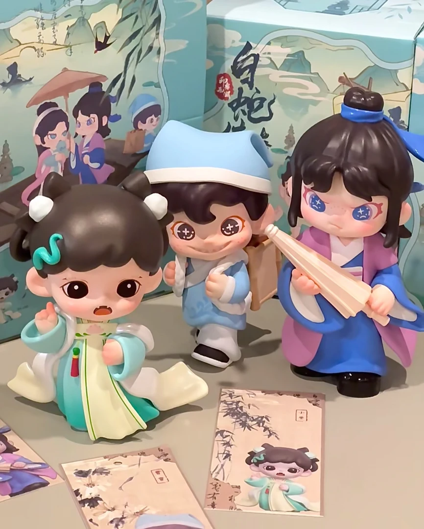 【直播拆盒】白蛇传西湖系列潮玩盲盒手办