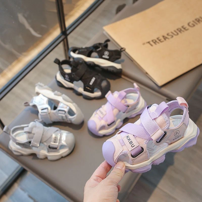 卡卡布童鞋儿童凉鞋2024夏季新款女童包头凉鞋男童沙滩鞋H