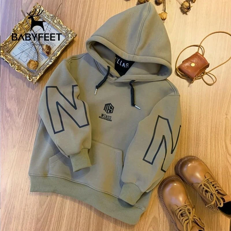 【特洋气的】中大童男童儿童冬季新款秋冬连帽加绒男童加绒卫衣