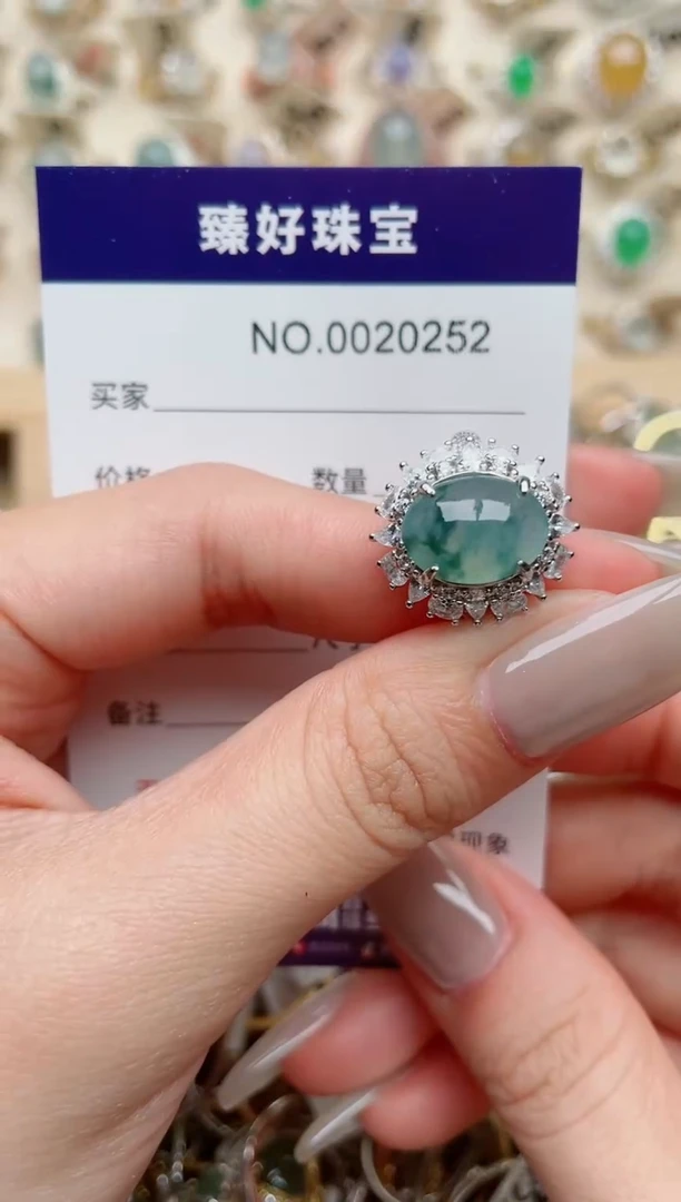 【闪购商品】翡翠戒指银S925镶嵌·