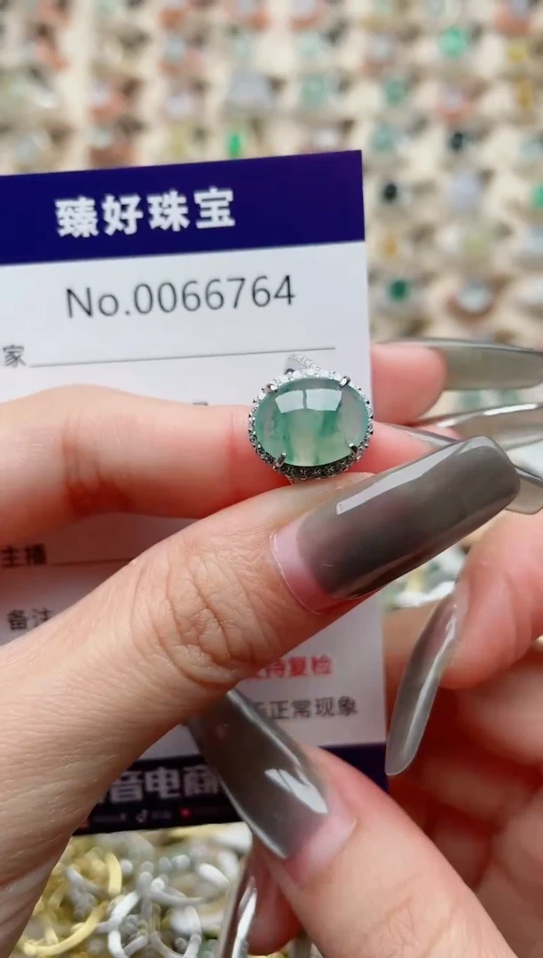 【闪购商品】翡翠戒指银S925镶嵌·
