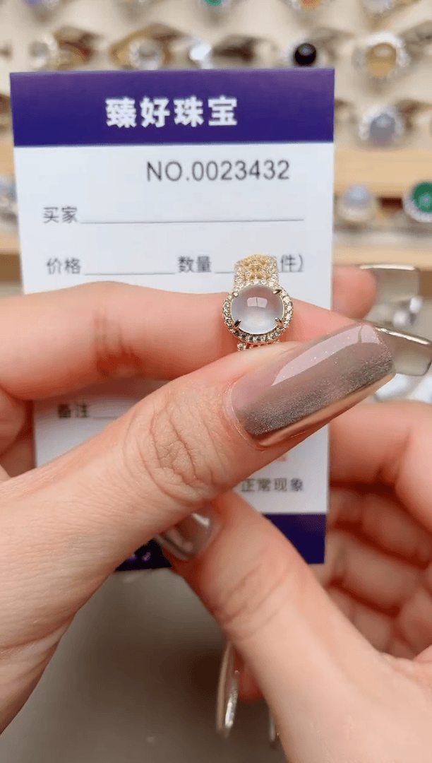 【闪购商品】翡翠戒指银S925镶嵌·