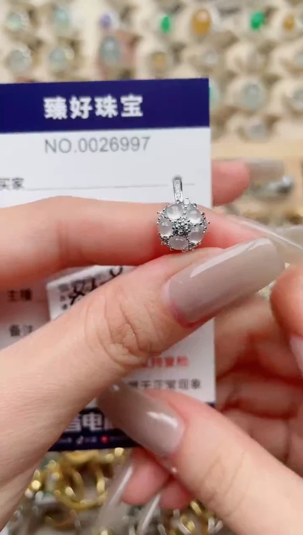 【闪购商品】翡翠戒指银S925镶嵌·