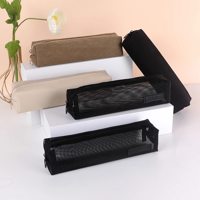 便携旅行化妆包气垫口红收纳眉笔袋刷子大容量网纱袋化妆刷收纳包