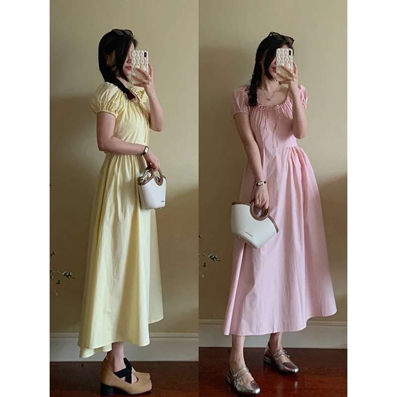 【现货款】花总吖【夏日初恋】夏季新款公主风泡泡袖连衣裙R424X08404