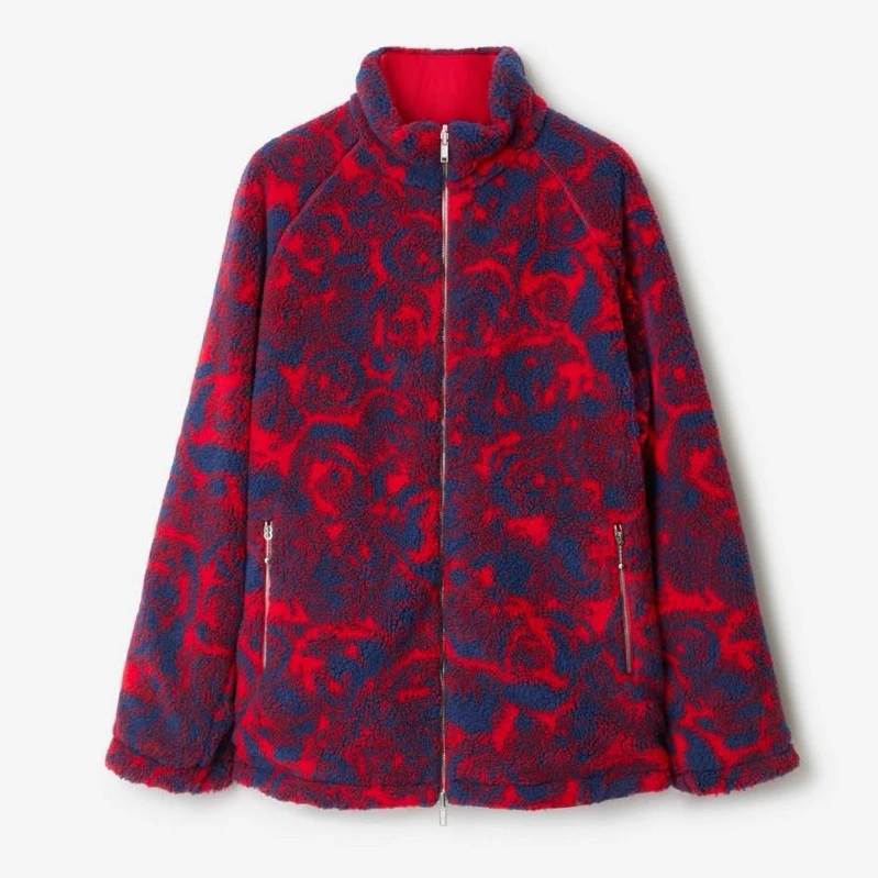 全新未使用 BURBERRY/博柏利 拼色双面穿立领外套  Mco20198