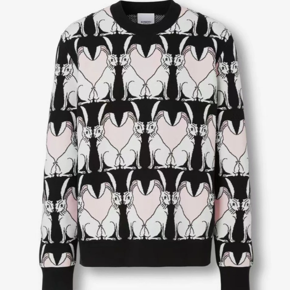 全新未使用 BURBERRY/博柏利 棉质套头毛衣 Mkn20167