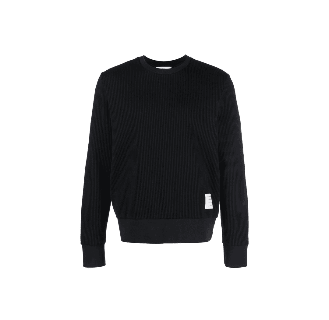 全新未使用 THOMBROWNE Thom Browne 男士海军蓝卫衣 MTS10420