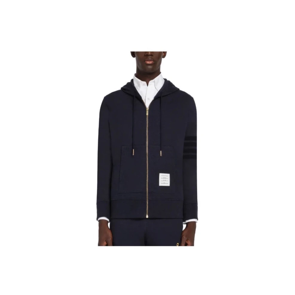 未使用 THOMBROWNE 海军蓝长袖外套 MSW20107