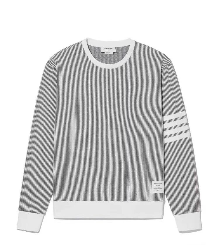 全新未使用 THOMBROWNE 【姜来同款】 男士条纹卫衣 MTS10419