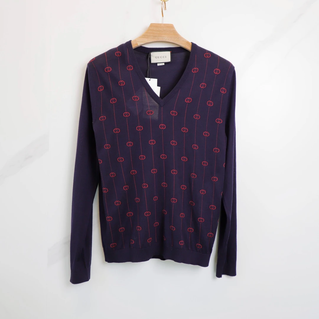 未使用 GUCCI/古驰 男士V领衫 MKN20022