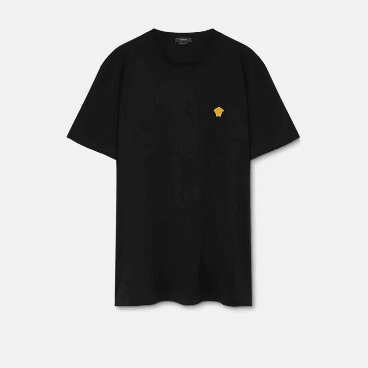 全新未使用 Versace/范思哲 男士黑色短袖T恤 MTS10635
