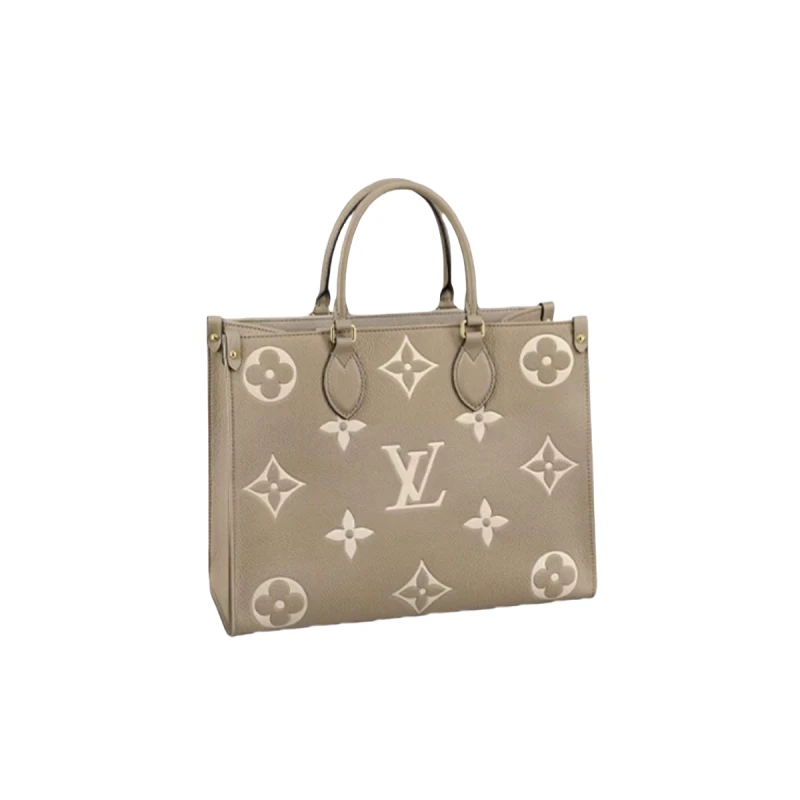 未使用 LouisVuitton/路易威登 大花ONTHEGO手袋 中号/小号