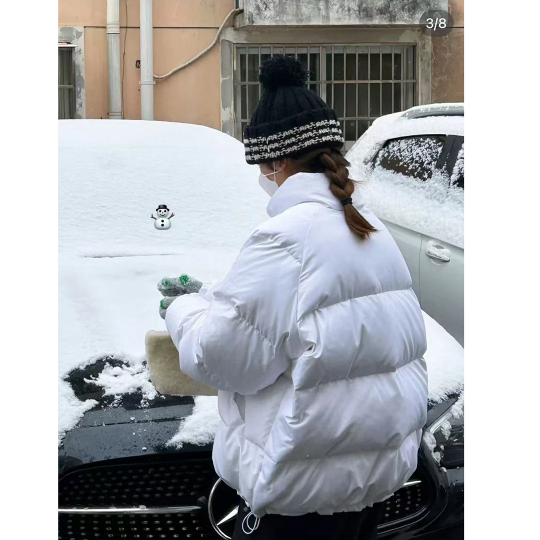 【Halo】the八家新款立领90白鸭绒面包服羽绒服