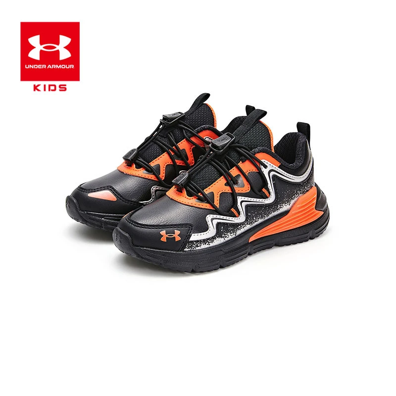 安德玛童鞋秋冬男女童舒适缓震皮面防水儿童休闲运动鞋 2441502