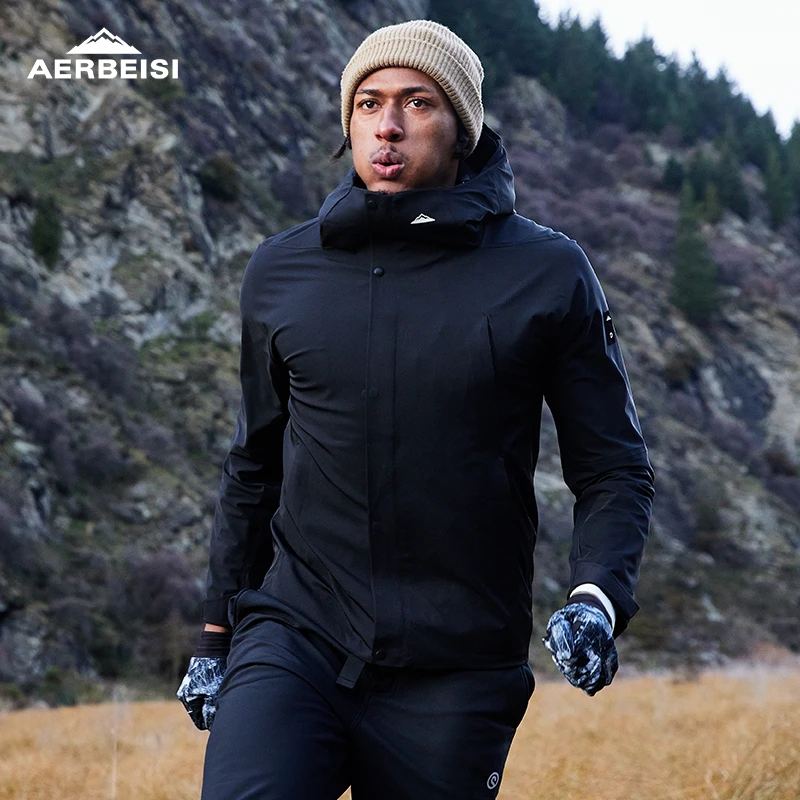 【冲锋衣羽绒服三合一】阿尔卑斯登山户外三防软壳冲锋衣春夏男士