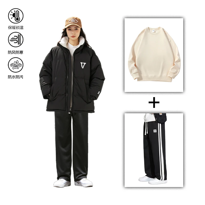 CHGUNKONG/纯控2023秋冬休闲保暖三件套