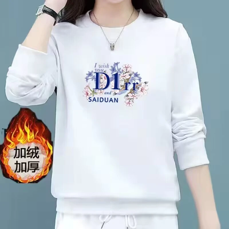 【加绒女款】25年新款圆领卫衣华棉【加绒女款+小碎花】高品质时尚