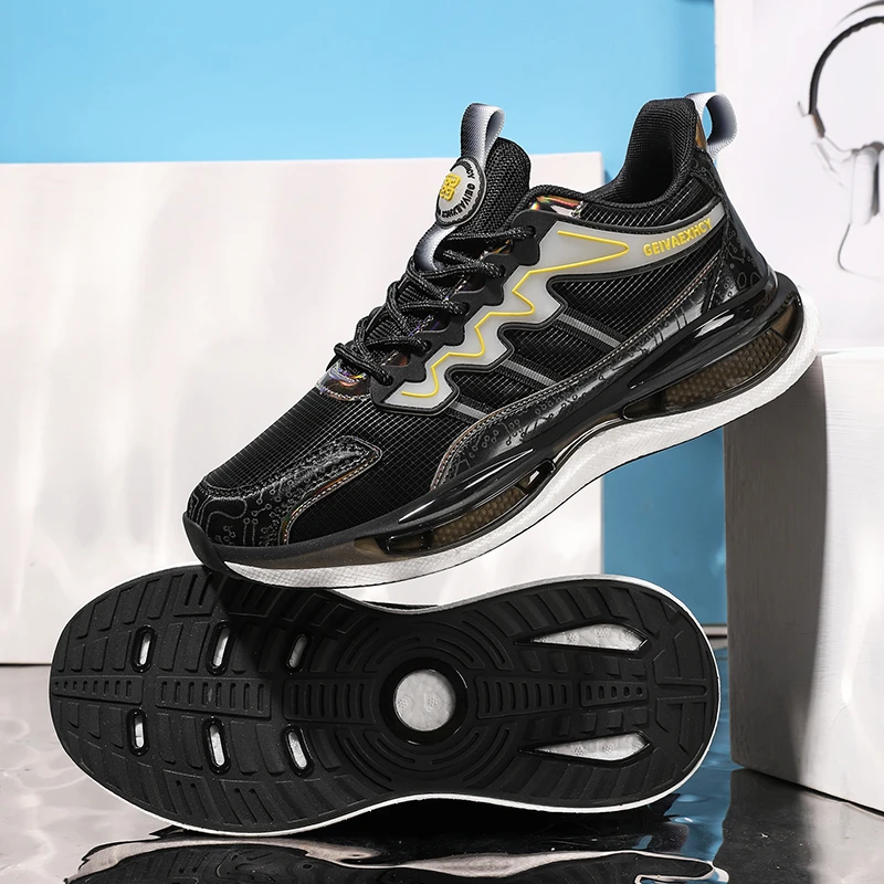 8850新款皮面防水减震真爆柔软时尚百搭男女情侣休闲鞋