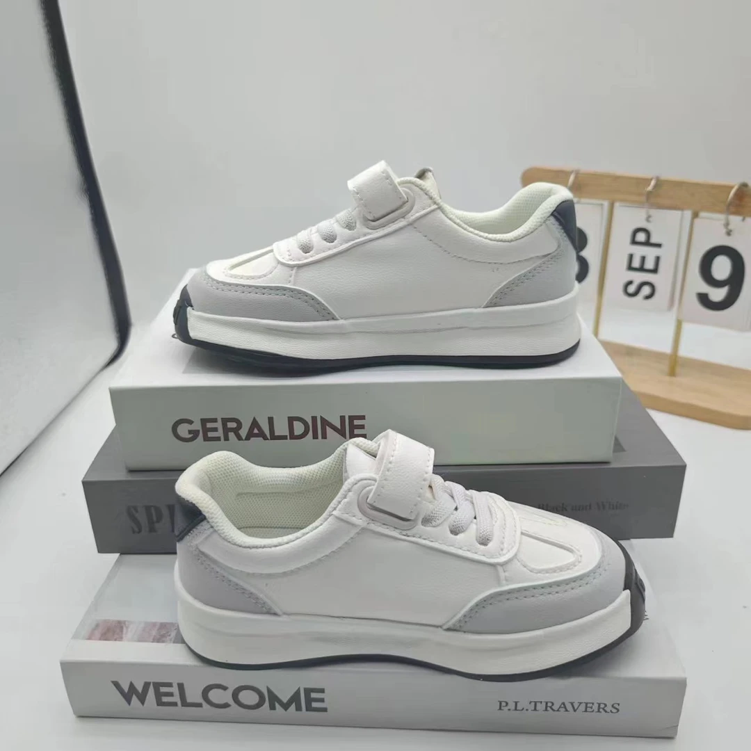 【小芭专属】1956 儿童新款四季春秋百搭时尚皮面男童板鞋女童潮流