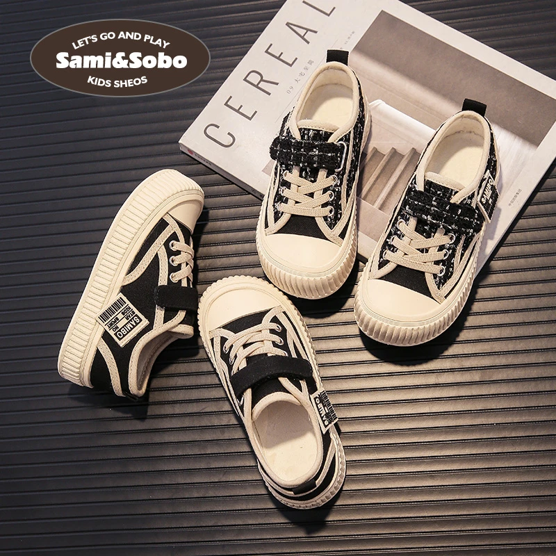 【小芭专属】1995小美和小宝冬季休闲帆布棉鞋男女童保暖童鞋