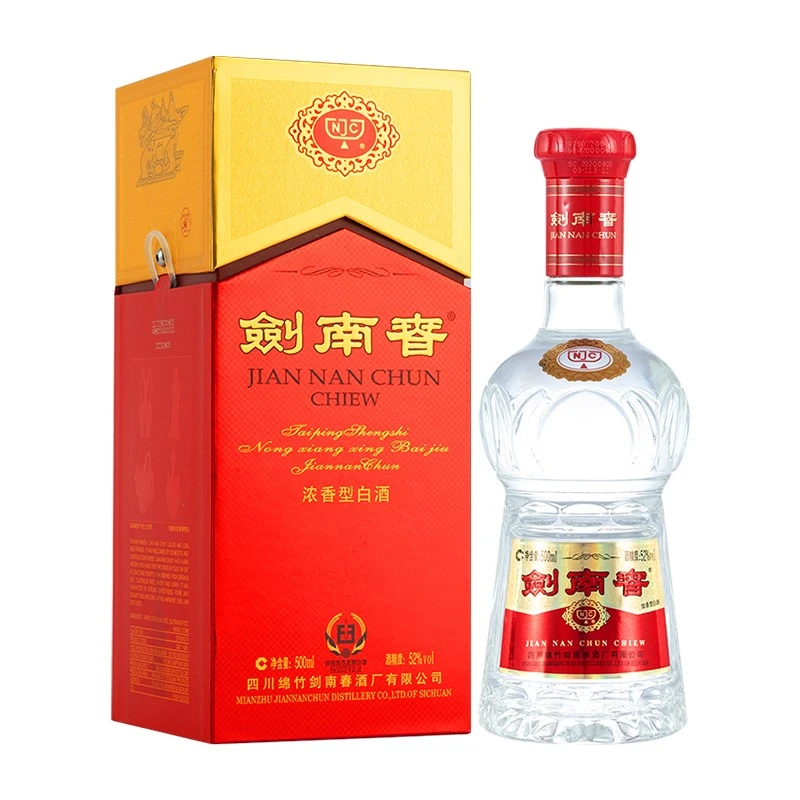 剑南春水晶剑52度浓香型白酒500ml52度