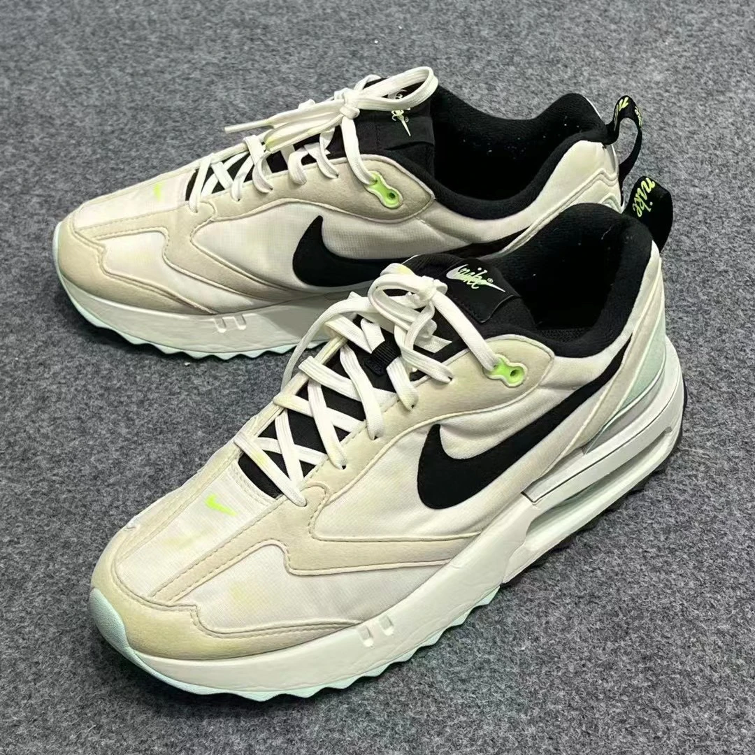 43码/NIKE AIRMAX 白绿跑鞋 95新
