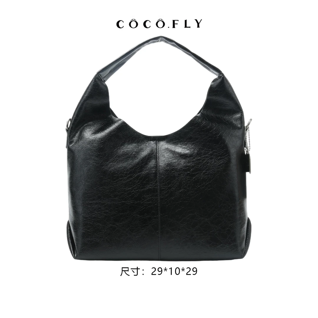 时尚女包手提单肩斜挎包WG-6008-黑色