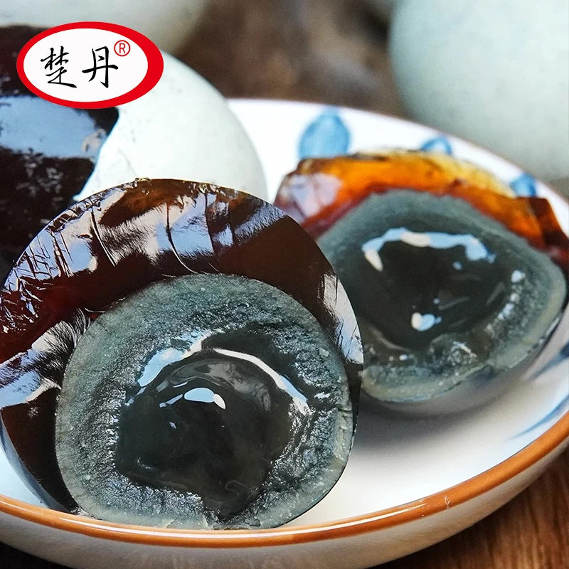 楚丹精选松花蛋4枚无铅工艺恒温腌制嫩蛋即食生态溏心品质好吃