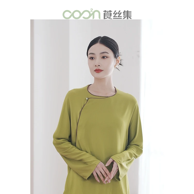 COO²N/莨丝集92%桑蚕丝 新款春夏衬衫CSY018