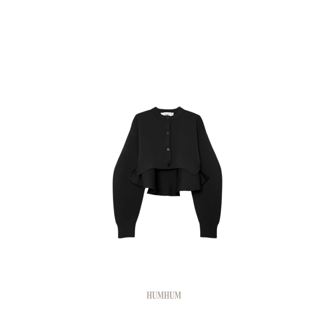 HUMHUM | 实用美学黄金比例弧形袖精织开衫