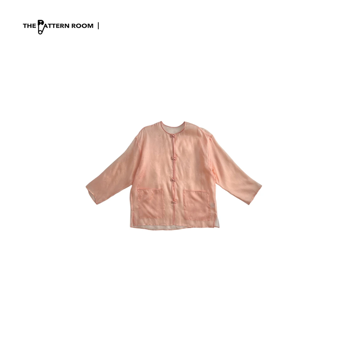 The pattern room | 阴翳美学轻东方主义如意扣轻薄蝉翼外套