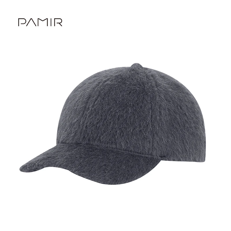 【冬姐精选】PAMIR秋冬新款女羊驼鸭舌帽HMZ037黑色帽子冬季女款