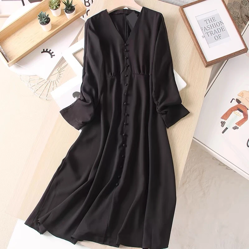 C011（只出不进 谨慎下单）显瘦时尚时尚长袖宽松连衣裙女