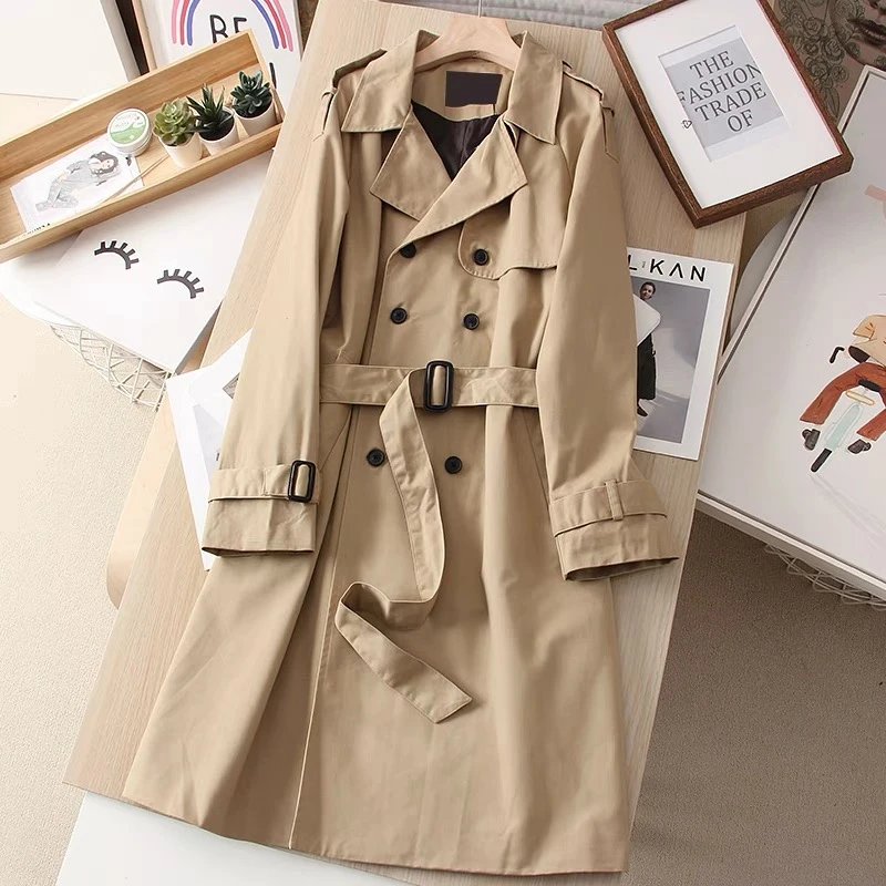 C404（只出不进 谨慎下单）中长款宽松气质显瘦小个子风衣女