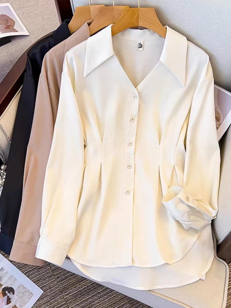 A151-A160（只进不出 谨慎下单）翻领洋气时尚小众气质衬衫女