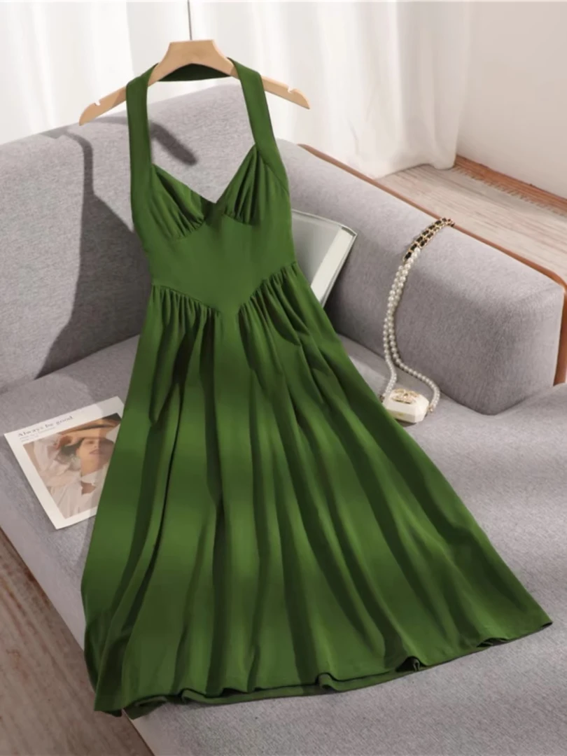 A081-A090（只出不进 谨慎下单）休闲宽松气质时尚洋气连衣裙女