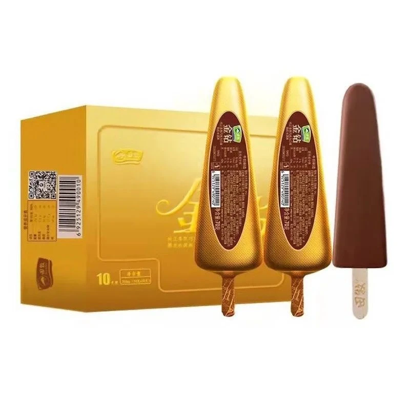 田牧金钻银钻纯正香草巧克力脆皮牛奶冰淇淋激凌雪糕网红冷饮配料