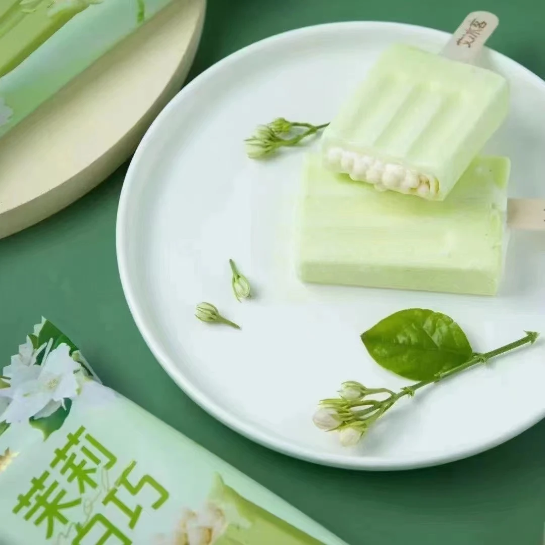 冰冷茉莉白巧雪糕白巧克力豆冰淇淋冰激凌一整箱发冷饮融化包赔