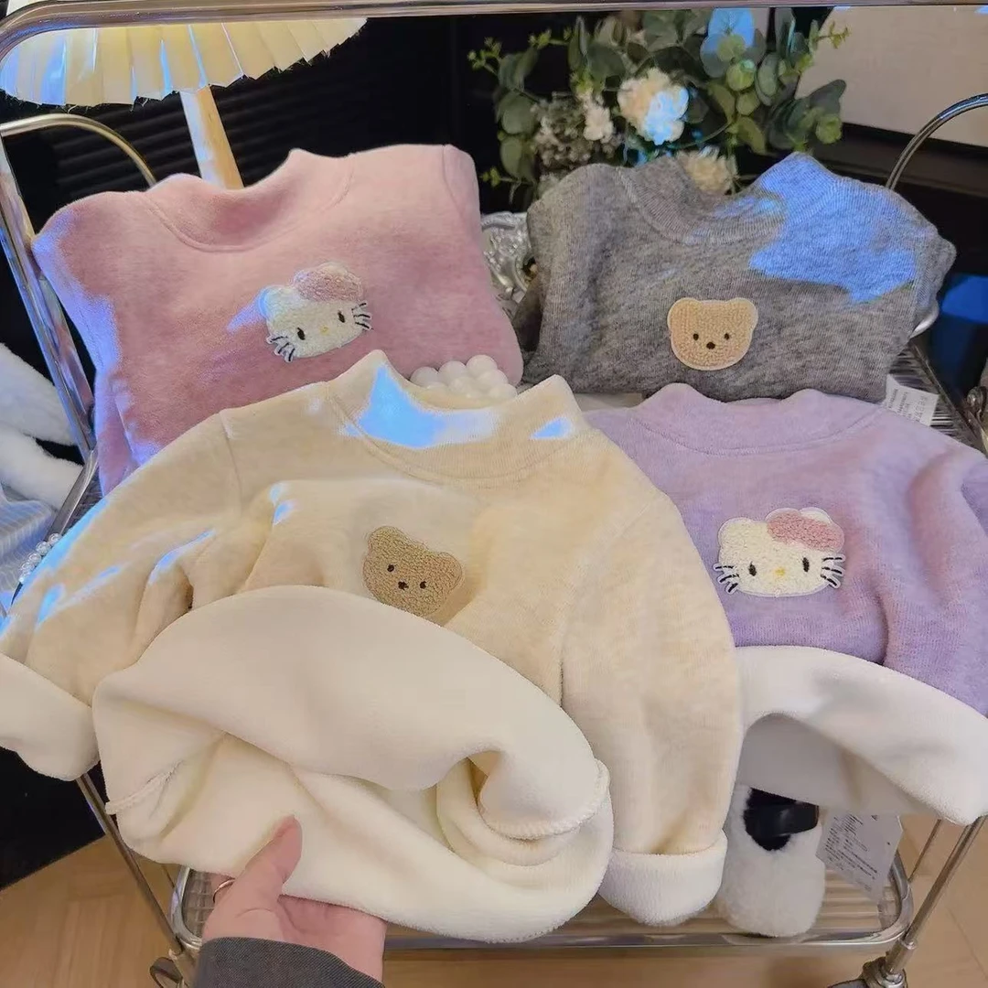 【暖暖考拉绒】秋冬新款炫彩考拉绒加厚打底羊毛蚕丝保暖男女童