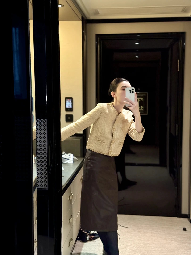 【坤姨专属】“小香拉菲“高定 时令拉菲草 黄金小香外套