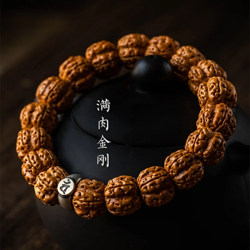 天然金刚菩提手串生肖守护单圈男士佛珠盘玩手持绕指柔文玩念珠