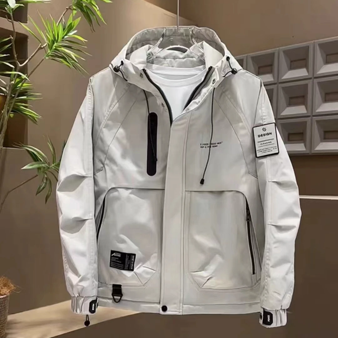 春秋季防风冲锋衣男士2024新款时尚高户外休闲潮流冬季百搭宽松