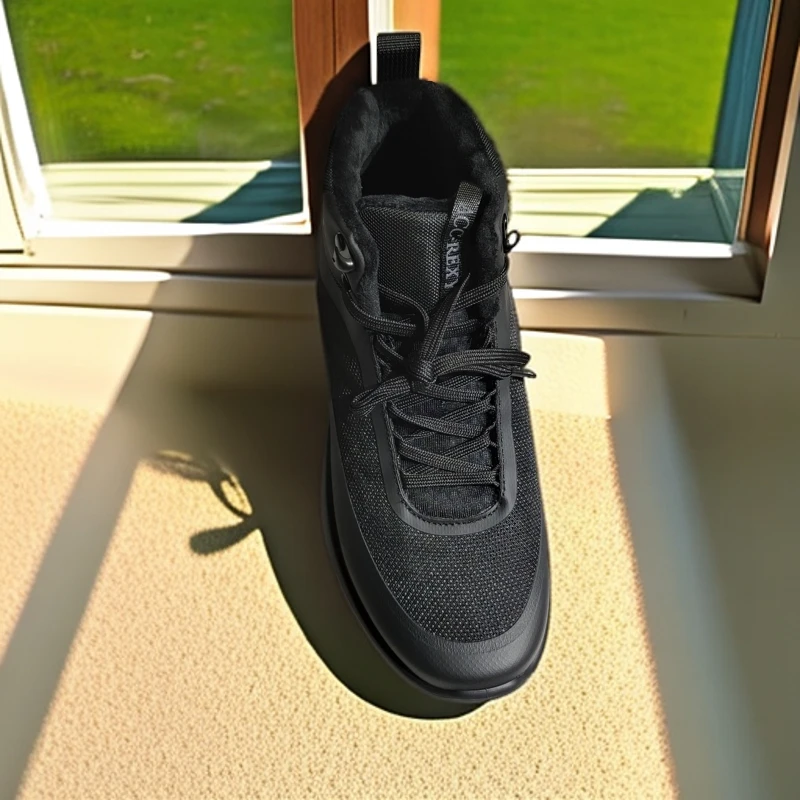 27706加绒保暖秋冬男中帮户外鞋防滑轻便徒步鞋225