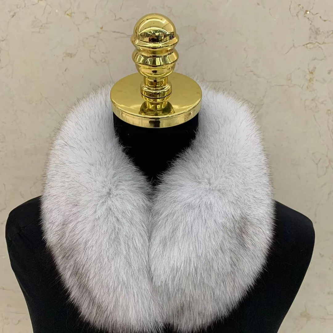 狐狸毛围巾真毛皮草围巾女整皮秋冬长款保暖加厚毛毛围脖大毛领子