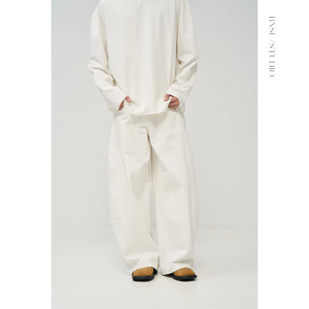 【XG】25/秋款廓形弯刀牛仔裤24ST533