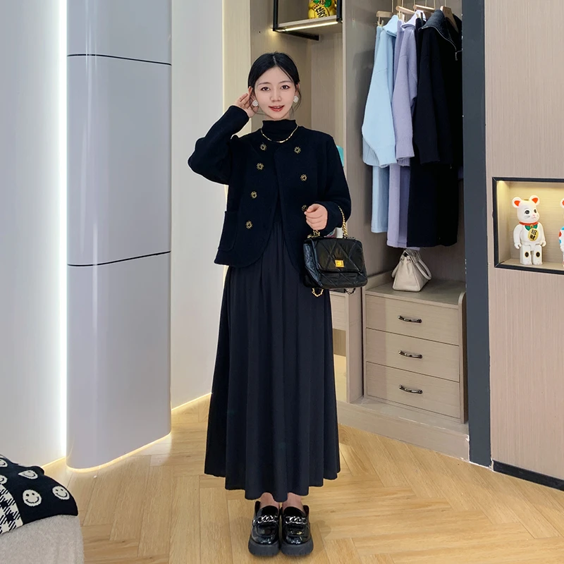 现货现发 孕妇装高端气质秋装小香风外套