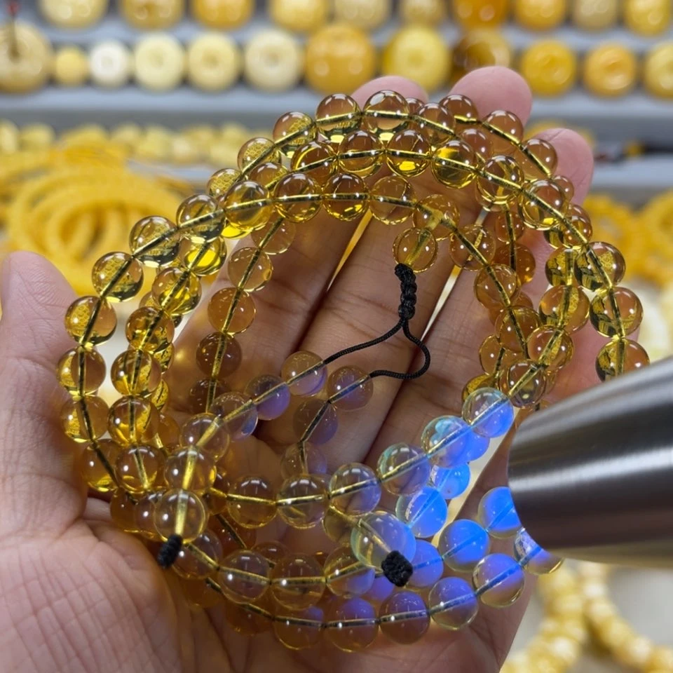 【闪购商品】蓝珀颈饰未镶嵌纯天然