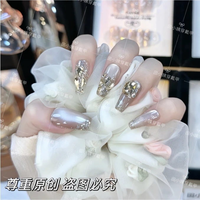 【慕影】纯手工穿戴甲指尖显白指甲贴现
