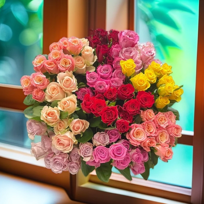 粉百合保6个花苞+安娜10枝+爱丽丝5枝+配草1束+尤加利叶1束